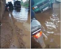هكذا أصبحت الطريق الرابطة بين مولاي بوسلهام والعرائش بعد التساقطات الغزيرة