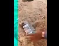 بدوي ينتقم من الهاتف بسبب برنامج الواتس اب