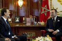 عاهل المغرب يستقبل رئيس وزراء اسبانيا في أول زيارة رسمية له 