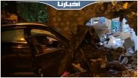 اصطدام سيارة رباعية الدفع بصيدلية وسط حي فال فلوري بطنجة