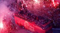 بعد إنجازه التاريخي.. المنتخب المغربي يحظى باستقبال الأبطال(فيديو)