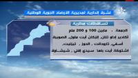 نشرة انذارية من مديرية الارصاد الجوية لعدد من المدن المغربية‏