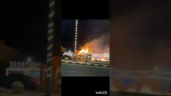 بالفيديو..شاب سعودي شجاع يقود شاحنة تحترق إلى خارج محطة وقود