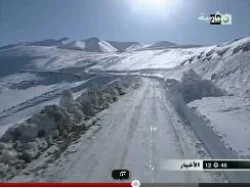 البرد و صعوبة المسالك الطرقية   