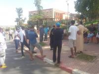تجار المدينة القديمة المُغلقة يحتحون أمام ولاية جهة بني ملال خنيفرة