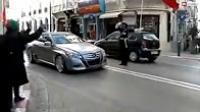 لحظة وصول الملك محمد السادس الى طنجة