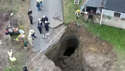 البحث عن امرأة سقطت في منجم فحم مهجور أثناء بحثها عن قطتها