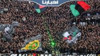 جماهير الجيش الملكي تهز مدرجات ملعب طنجة احتفالا بقلب البطولة