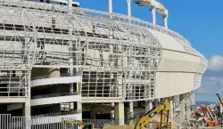 سباق مع الزمن بملعب طنجة.. أشغال التأهيل تتسارع استعدادًا لكأس أمم إفريقيا 2025 (فيديو)