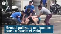 برشلونة .. "علقة ساخنة" لشخص من أجل سرقة ساعته اليدوية والفاعلون للأسف شبان مغاربة(فيديو)