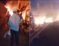 حريق مهول يلتهم "جوطية" جرادة