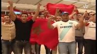 المنتخب المغربي يحضى بإستقبال كبير لحظة وصوله إلى غينيا الإستوائية