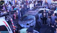 شاهد .."رموك" يصطدم بـ6 سيارات قبل الإفطار بسطات