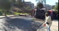 انقلاب شاحنة للوقاية المدنية بطنجة يتسبب في وقوع إصابات