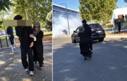 "أم الأسبوع" في فرنسا.. أم مغربية تقتحم احتجاجات ثانوية وتجر ابنها للسيارة بـ"تصرفيقة" (فيديو)