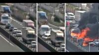 فيديو صادم لشاحنة تدهس 4 سيارات في حادث سير مروع
