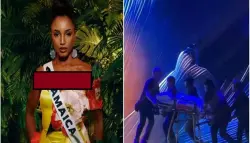 فيديو.. إصابة ملكة جمال جامايكا إثر سقوطها على وجهها خلال عرض الأزياء