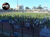 اعمال شغب و تخريب في مباراة إتحاد طنجة - شباب المسيرة