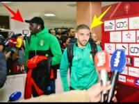 شوفو اللعابة ديال المنتخب هاربين من أسئلة الصحفيين بعد مباراة موريتانيا