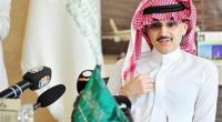  الوليد بن طلال خلال "خطاب إعلان الهبة" (أرشيف) 