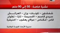 نشرة انذارية من مديرية الارصاد الجوية بعدد من مدن المغرب