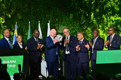لقجع يقدم الكرة الرسمية لكأس أفريقيا المغرب 2025