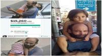 بالصور: متبرعون يجمعون 45 ألف دولار للاجئ سوري وطفلته في 14 ساعة