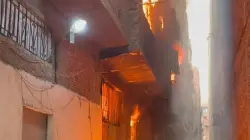 بالفيديو...لحظة انفجار أسطوانة غاز وسط منطقة سكنية في مصر...