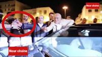 بنكيران يعطي قنينة ماء لاتحادي يريد منعه من دخول المقر الاتحاد الاشتراكي