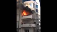 حريق هائل يشب بعمارة في مرتيل