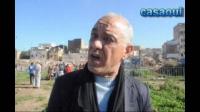 عملية هدم منازل الية لسقوط بالمحج الملكي بالدار البيضاء