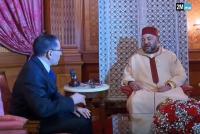 لحظة استقبال الملك لسعد الدين العثماني وتعيينه رئيسا للحكومة