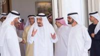 الملك السعودي يستقبل حاكم إمارة دبي في مدينة طنجة بالمغرب