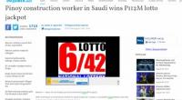 عامل بناء فلبينيّ في السعودية يصبح مليونيراً