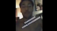 نيمار يحتفل بهدف ميسي بطريقة مجنونة