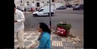 رجل يكسر أنف زوجته بشوارع العرائش
