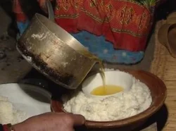 أكلة العصيدة لمكافحة البرد القارس
