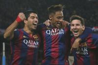 ثلاثي هجوم برشلونة يحطم الرقم القياسي التهديفي في تاريخ الكرة الإسبانية