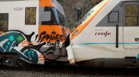 إصابةُ العشرات في حادث اصطدام قطارين بإسبانيا