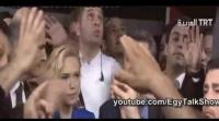 أنصار أردوغان يسيطرون على مبنى التلفزيون الرسمى ويرفعون شعار رابعة