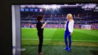 مذيعة تفاجئ المشاهدين بتقنية غريبة خلال تحليل يورو 2016