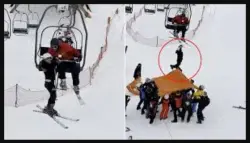 لقطات مرعبة.. نجاة صبي إسباني بأعجوبة بعد تدليه من تلفريك في منتجع تزلج