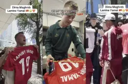 قال له ديما مغرب.. رد فعل غير متوقع من لامين جمال على أمريكي يشجع أسود الأطلس بجنون