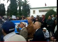وقفة الأساتذة المجازين في الرباط 09-03-2011