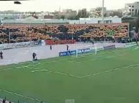 تيفو للجماهير البركانية في مباراة ضد الرجاء