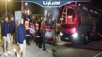 استقبال الجماهير المصرية والمغربية لبعثة الأهلي المصري بمطار طنجة