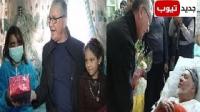 وزير الصحة يزور الفنان عبد الجبار الوزير والطفلتين فاطمة وحسناء