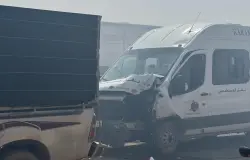 حادثة سير  تُؤدي إلى إصابة أكثر من 25 عاملة زراعية