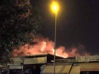طنجة .. حريق ضخم يندلع في سوق "كسابراطا"