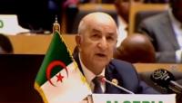 تبون يجدد مواقفه العدائية ضد المغرب ويدافع عن "البوليساريو" في القمة الإفريقية (فيديو)